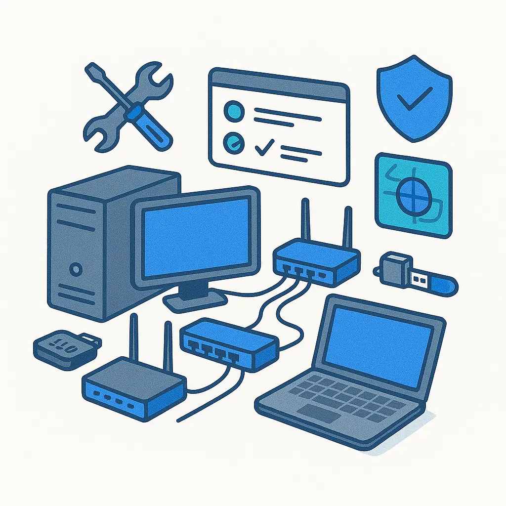 Dépannage & installation IT — illustration