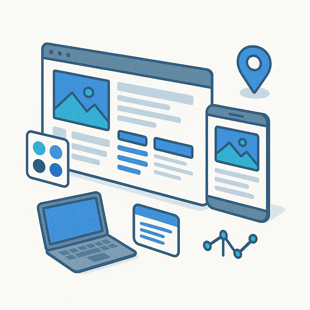 Site vitrine — illustration